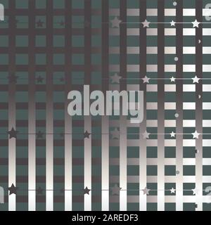 Abstract Seamless Pattern with silver stripes. Vector Illustration Stock Vector