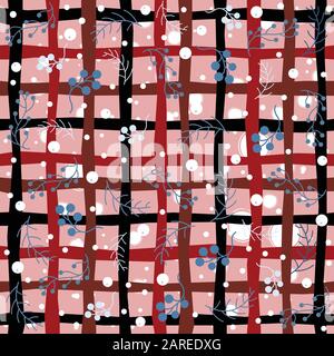Seamless WInter Pattern with berries. Vector Illustration Stock Vector
