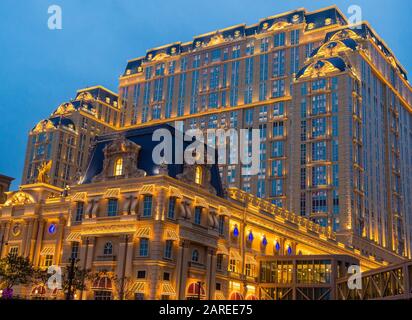 The Parisian hotel and casino in Macau Stock Photo