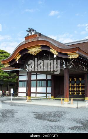 Kyoto Imperial Palace -Kenshunmon gate Stock Photo