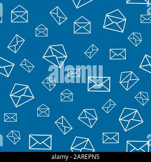 Seamless pattern with envelopes Stock Vector