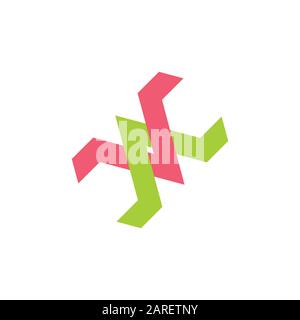 linked wires arrow colorful logo vector Stock Vector Image & Art - Alamy
