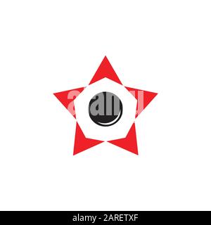 star circle arrows geometric logo Stock Vector