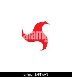abstract circle triangle geometric logo vector Stock Vector