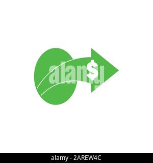 money arrow up motion business symbol vector Stock Vector