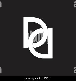 letter dd linked monogram overlapping logo vector Stock Vector
