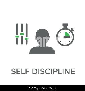 Discipline icon. Simple element illustration. Discipline concept symbol design. Can be used for web and mobile. eps 10 Stock Vector