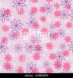 Seamless pattern with flowers Stock Vector