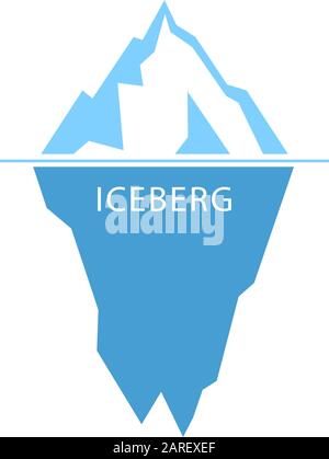 Iceberg vector logo Stock Vector