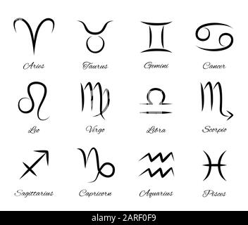 Zodiac signs Stock Vector