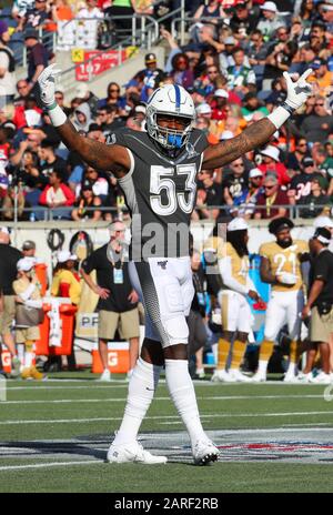 Indianapolis Colts Linebacker Darius Leonard (53) Follows The Play ...