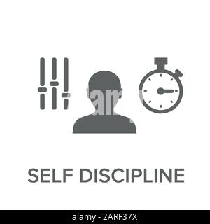 Discipline icon. Simple element illustration. Discipline concept symbol design. Can be used for web and mobile. eps 10 Stock Vector