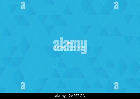 Abstract blue sky line tech pattern triangle business design background. Use for poster, ad, artwork, template, presentation. illustration vector eps1 Stock Vector