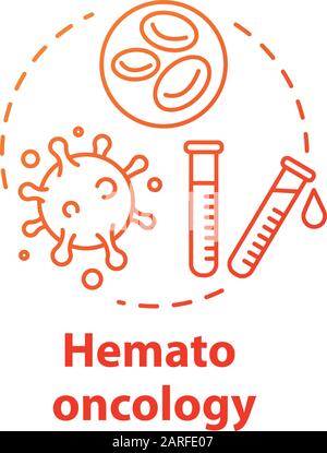 Hemato oncology concept icon. Diagnosis, treatment and prevention of ...