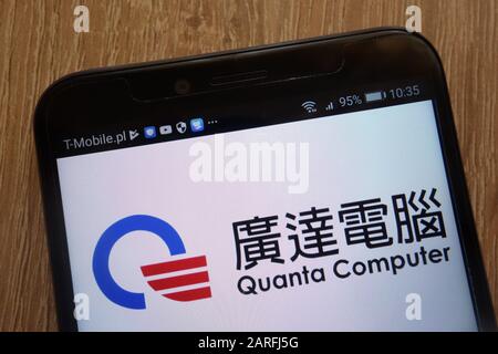 Quanta Computer logo displayed on a modern smartphone Stock Photo