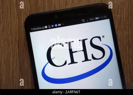 CHS Inc. logo displayed on a modern smartphone Stock Photo