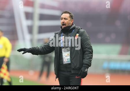 Head Coach Vitor Pereira Of China's Shanghai SIPG F.C. Attends A Press ...