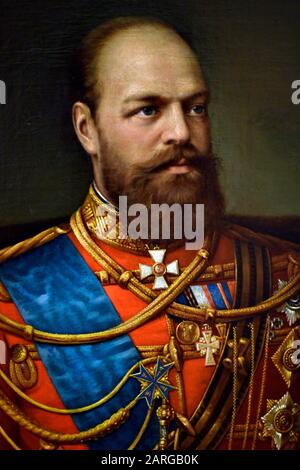 Portrait of Alexander III of Russia (Saint Petersburg 1845 - Livadia ...