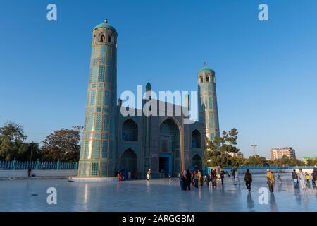 Blue Mosque, Mazar-E-Sharif, Afghanistan, Asia Stock Photo