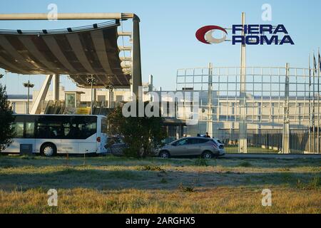 ROME, ITALY Nuova Fiera di Roma, building, designed by architect Tommaso Valle Stock Photo