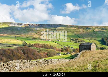 Langthwaite, remote village near Reeth in Arkengarthdale, The Yorkshire Dales, Yorkshire, England, United Kingdom, Europe Stock Photo