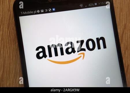 Amazon logo displayed on a modern smartphone Stock Photo