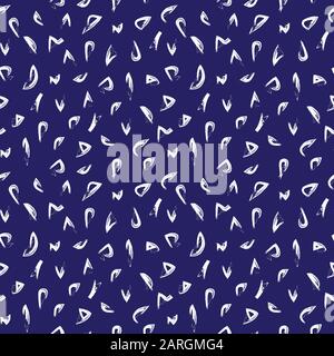 Abstract Brush Strokes Seamless Pattern - This is an abstract brushstrokes pattern suitable for fashion prints, patterns and backgrounds Stock Vector