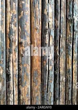 old wooden wall texture . Dark gray weathered wooden boards, wood wall texture background . Brown wood texture. Abstract background . For architecture Stock Photo