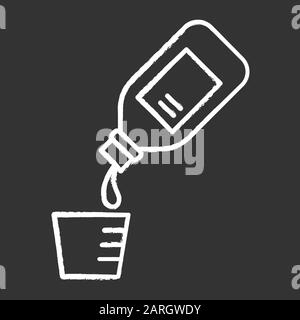 Cough syrup linear icon. Common cold aid. Medication for healthcare ...