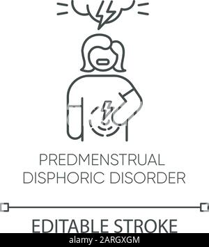 Premenstrual Dysphoric Disorder - PMDD vector illustration word cloud ...