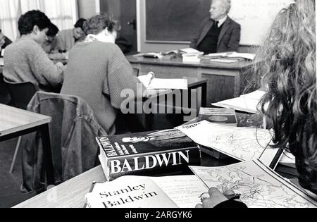 Secondary school, Nottingham, UK 1991 Stock Photo