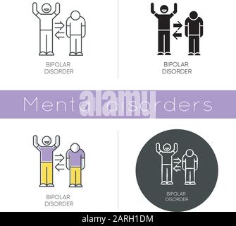 Psychosis episode flat line concept vector spot illustration Stock ...