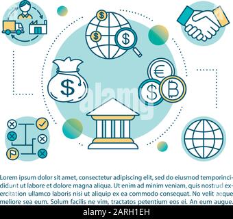 International payments concept icon with text. Money transfers worldwide. Global  banking. Article page vector template. Brochure, magazine, booklet de Stock  Vector Image & Art - Alamy