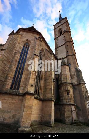 Iphofen is a city in Bavaria with many historical sights. Sankt Veit Stock Photo