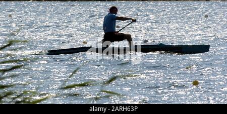 20040824 Olympic Games Athens Greece  [Canoe/Kayak Flatwater Racing]  Lake Schinias.   Photo  Peter Spurrier email images@intersport-images.com Stock Photo