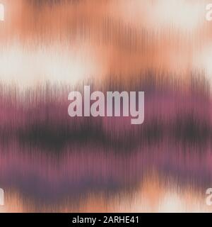 Soft blurry ikat gradient ombre seamless pattern Stock Vector