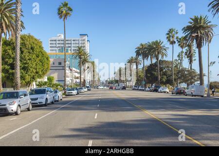 Los Angeles, California 04.10.2016 Ocean Avenue Stock Photo