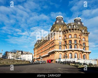 The Grand Hotel a Grade II star listed building by architect Cuthbert Brodrick in Scarborough North Yorkshire England Stock Photo