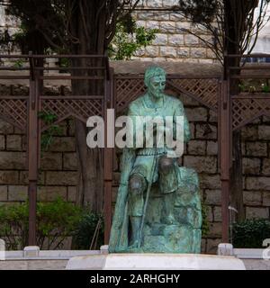 Statue of Joseph in Nazareth, Israel Stock Photo