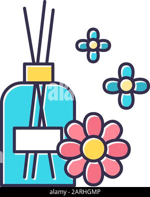 Cartoon Design Of Air Freshener Sticks Speaking On A Phone Stock Vector Image Art Alamy