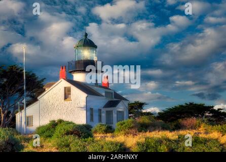 Point Pinos Lighthouse. Pacific Grove, California Stock Photo