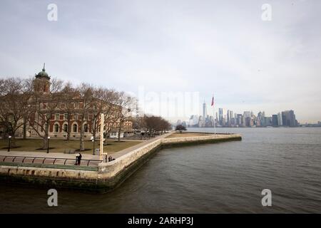 New York , USA. Ellis Island Stock Photo