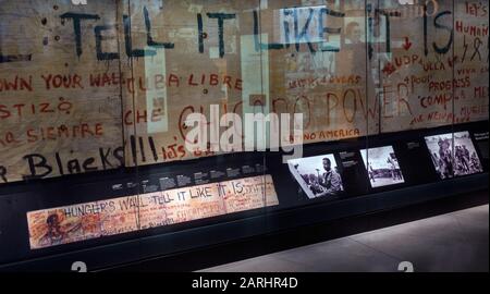 National Museum of African American History and Culture in Washington DC Hunger exhibit Stock Photo