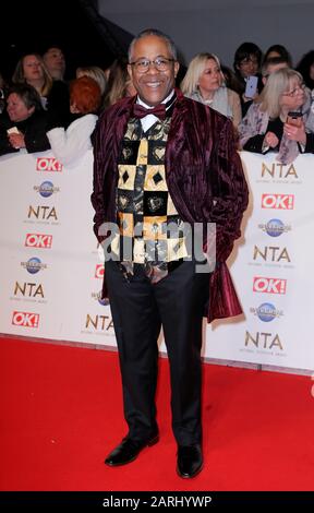 Trevor Michael Georges attending the National Television Awards 2020 held at the O2 Arena, London. Stock Photo