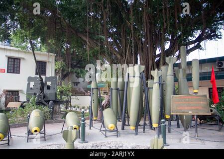A visit in the Military Museum in Hanoi Stock Photo