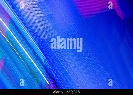 Abstract background created using a long exposure time and multicolored light sources Stock Photo