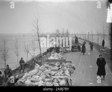 Watersnood 1953 [Flood plates]  Stavenisse Date: February 18, 1953 Location: Stavenisse, Zeeland Stock Photo