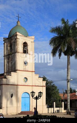 Cuba, Vinales, Sagrado Corazon de Jesus Church, Stock Photo