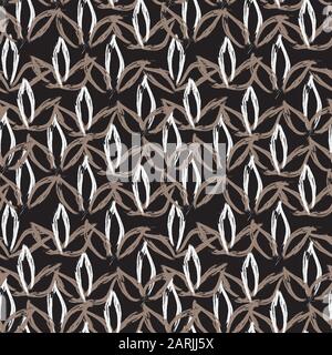 Abstract Brush Strokes Seamless Pattern - This is an abstract brushstrokes pattern suitable for fashion prints, patterns and backgrounds Stock Vector