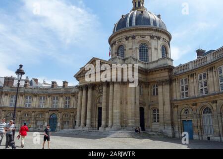 Bureau des Longitudes on Quai de Conti in St Germain-des-Pres, Paris, France Stock Photo